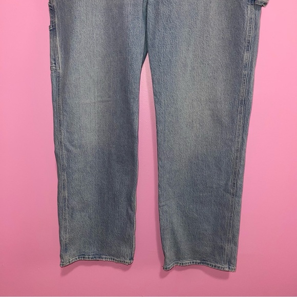 Abercrombie & Fitch Jeans Women’s Size 18 Long Light Blue Denim 90’s Relaxed - Picture 4 of 9